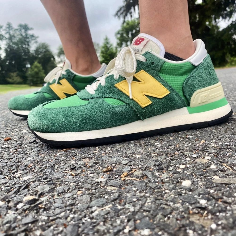 New Balance 990v1 Made in USA Men Size 10 M990GG1 Teddy Santis Green Gold
